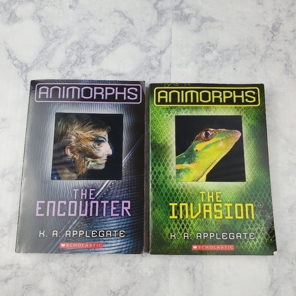 Animorphs K.A. Applegate Lot of‎ 2 books Paperback The Encounter The Invasion - Picture 1 of 7
